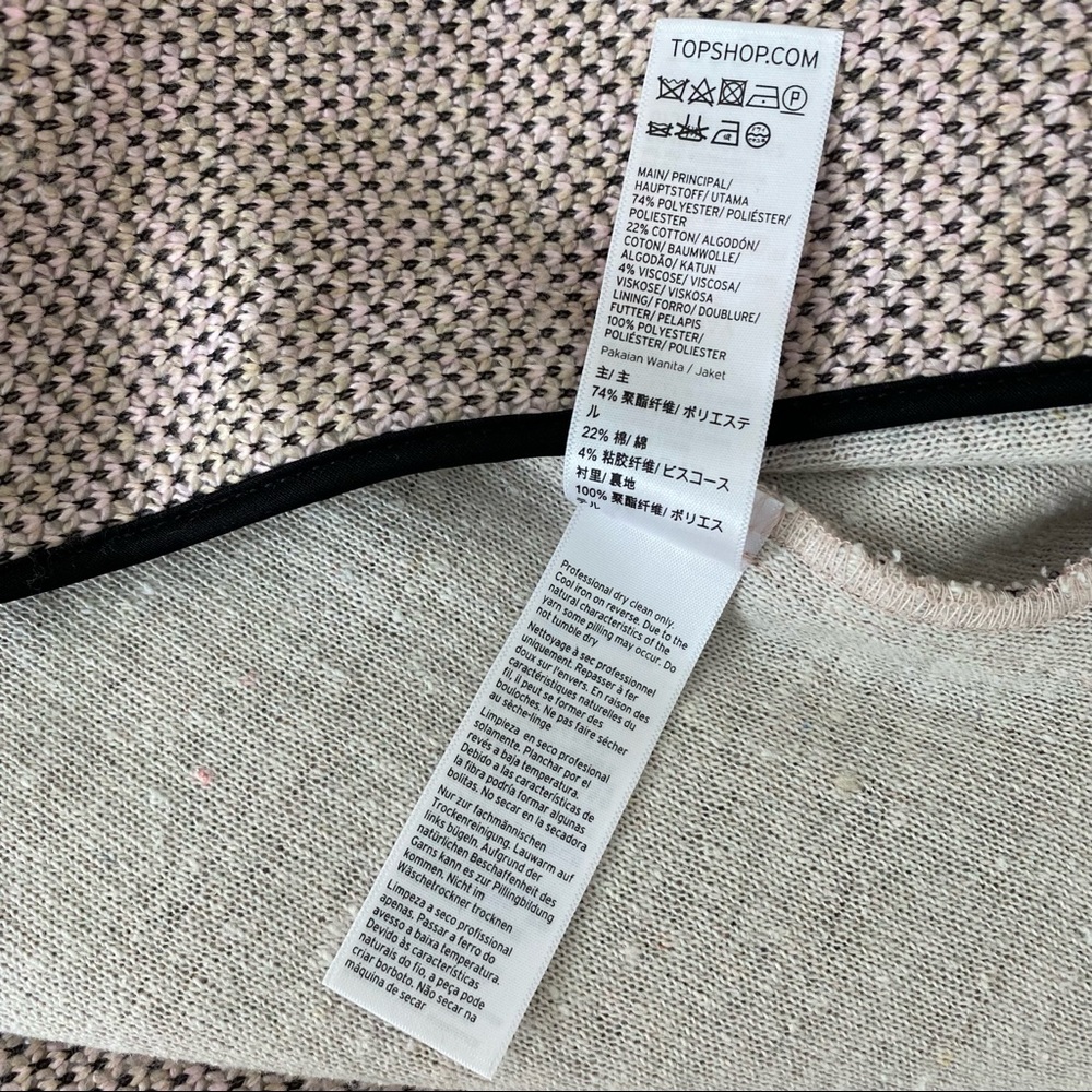 Topshop | Textured Knit Coat in Nude • 4 US - Picture 15 of 16